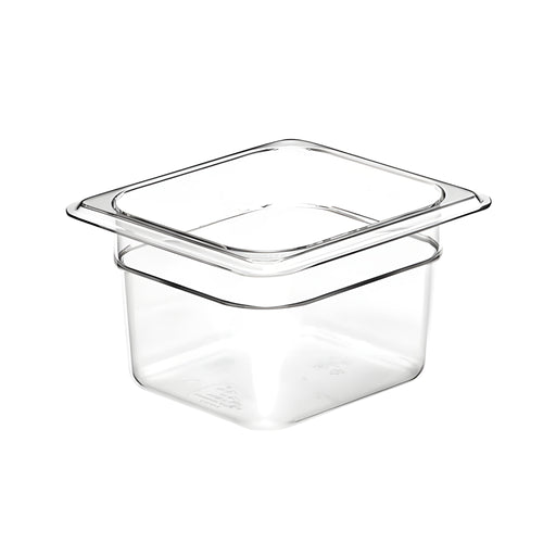GN 1/6 Food Pan, Clear Polycarbonate