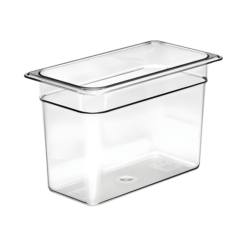 GN 1/3 Food Container Medium, Clear Polycarbonate