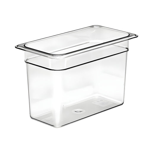 GN 1/3 Food Container Medium, Clear Polycarbonate