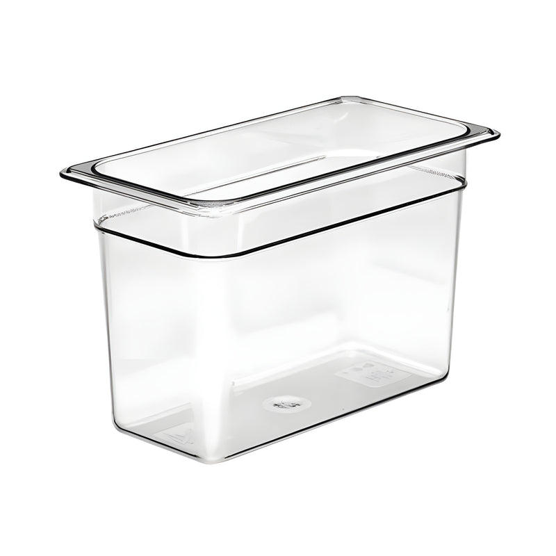 GN 1/3 Food Container Large, Clear Polycarbonate