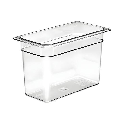 GN 1/3 Food Container Large, Clear Polycarbonate