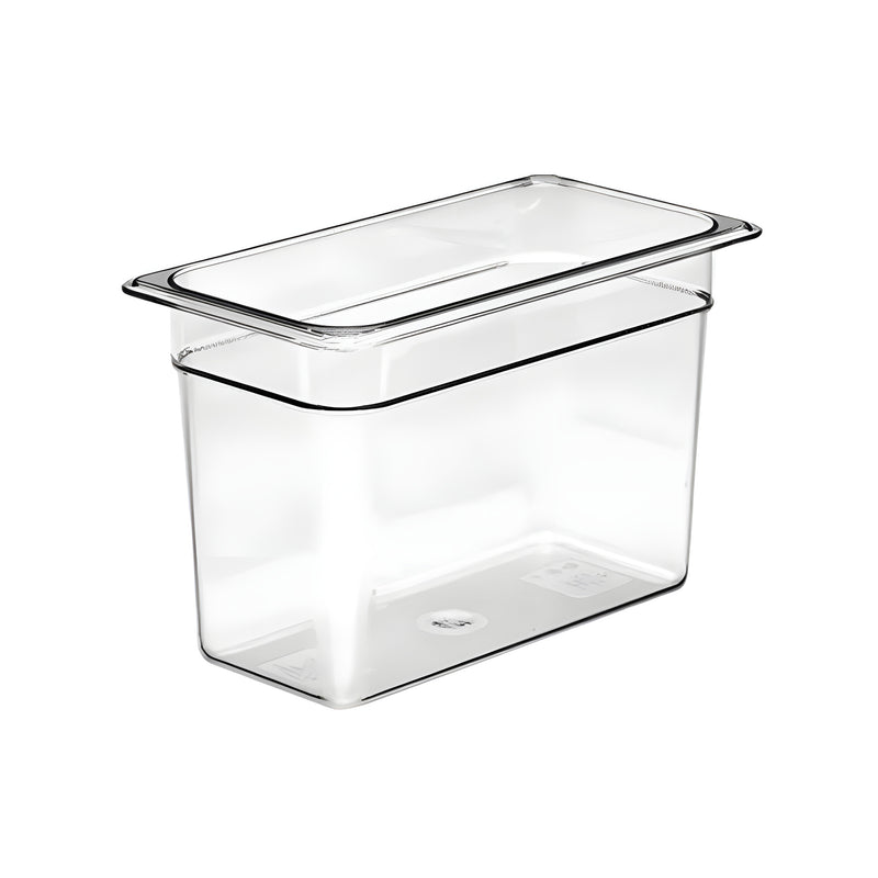 GN 1/3 Food Container Extra Large, Clear Polycarbonate