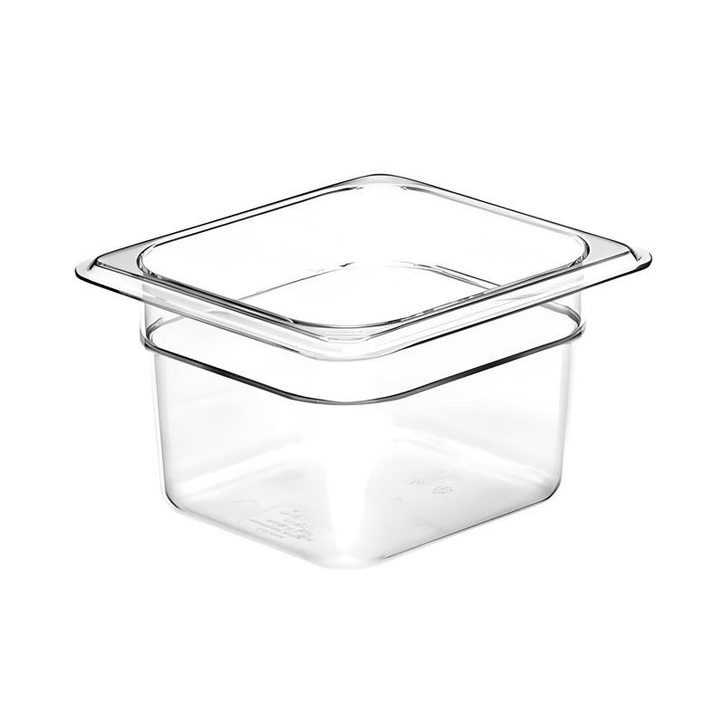 GN 1/6 Food Container Large, Clear Polycarbonate