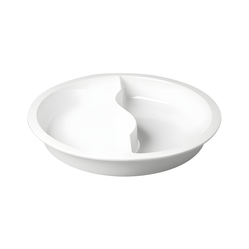 Buffet Pan with Divider, Porcelain