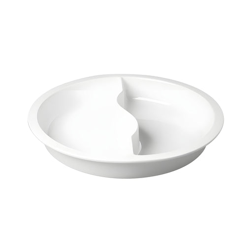 Buffet Pan with Divider, Porcelain