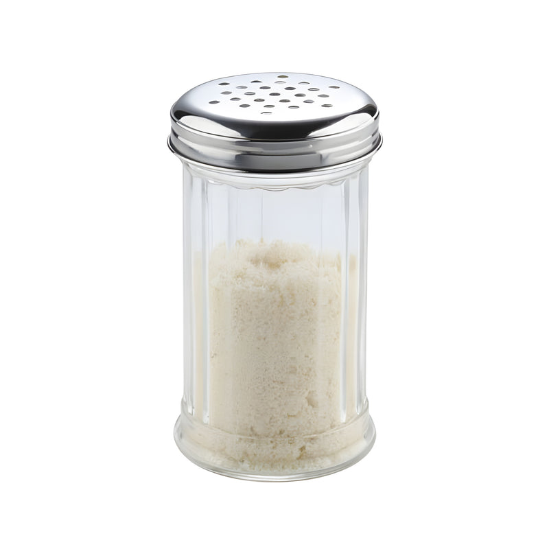 Parmesan Dredger, Glass & Stainless Steel