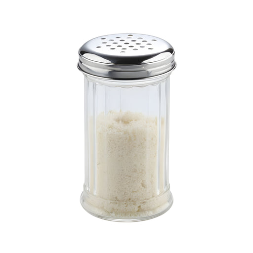 Parmesan Dredger, Glass & Stainless Steel