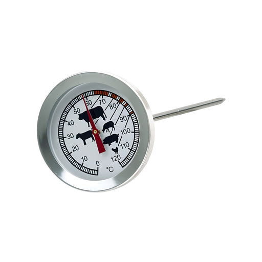 Dial Thermometer, 0/+120°C, Stainless Steel Probe