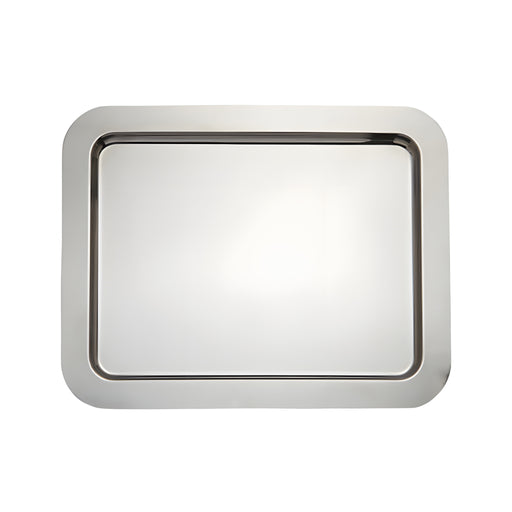 Rectangular Tray with Rim Small, Stainless Steel