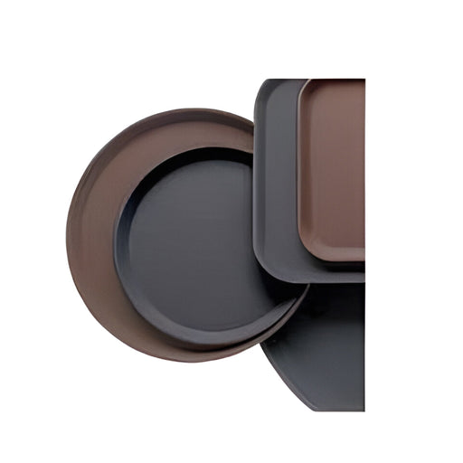 Camtread Round Non-Slip Tray Small, Brown