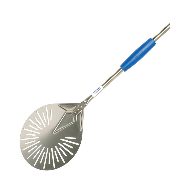 Perforated Stainless Steel Pizza Oven Peel with Handle
