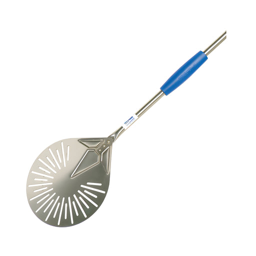 Perforated Stainless Steel Pizza Oven Peel with Handle