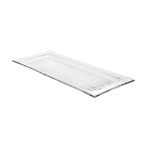 Rectangular Plate with Rim, Clear