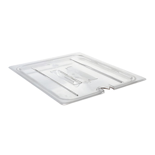 GN 1/6 Notched Lid with Handle, Clear Polycarbonate