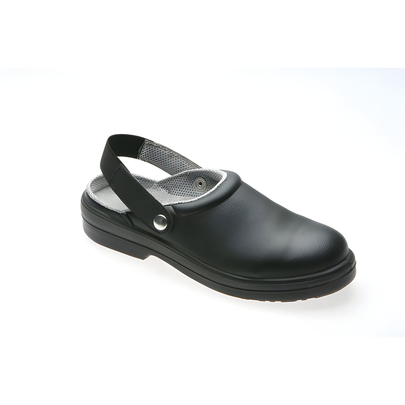 Silvo Black Safety Clog, Size 42
