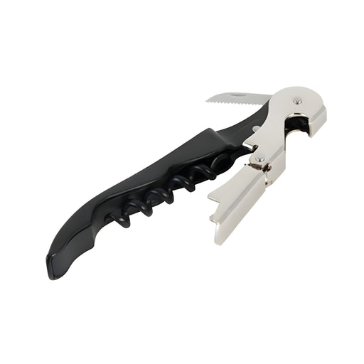 Waiter's Friend Corkscrew, 3-Piece, Black/Stainless Steel