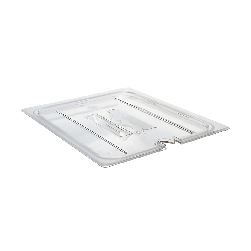 GN 1/3 Notched Lid with Handle, Clear Polycarbonate