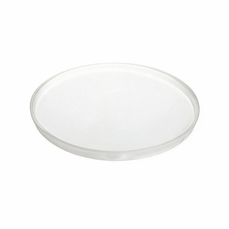 White Round Flat Plate Large