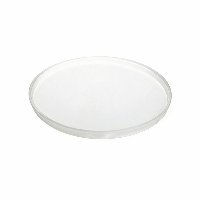 White Round Flat Plate Small