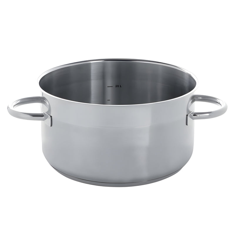 Qualiplus Sauté Pan with 2 Handles Large, Stainless Steel