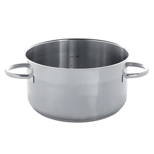 Qualiplus Sauté Pan with 2 Handles Large, Stainless Steel