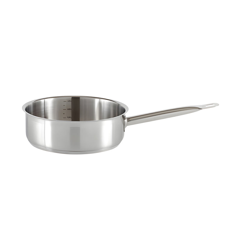 Qualiplus Straight Sauté Pan Extra Large, Stainless Steel