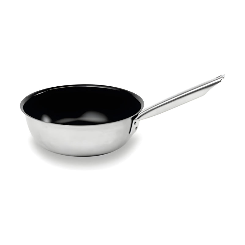 Qualiplus Conical Sauté Pan Large, Non-Stick Stainless Steel