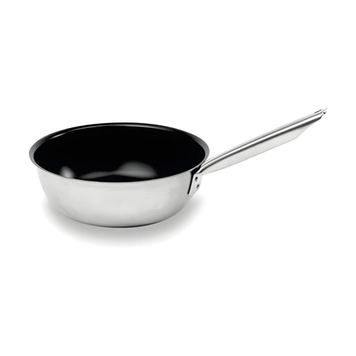 Qualiplus Conical Sauté Pan Large, Non-Stick Stainless Steel