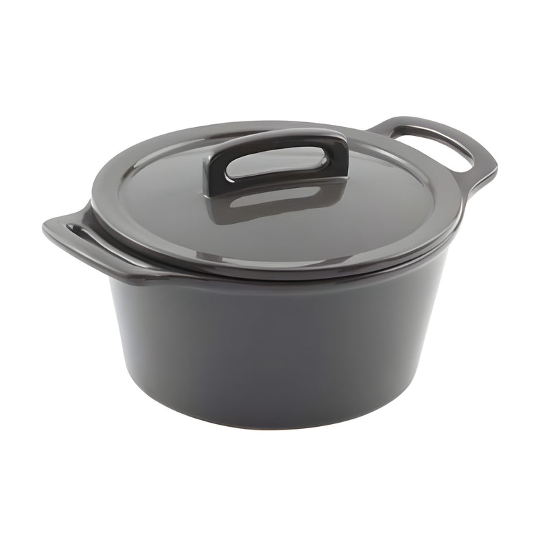 Bistronome Grey Casserole Large with Lid