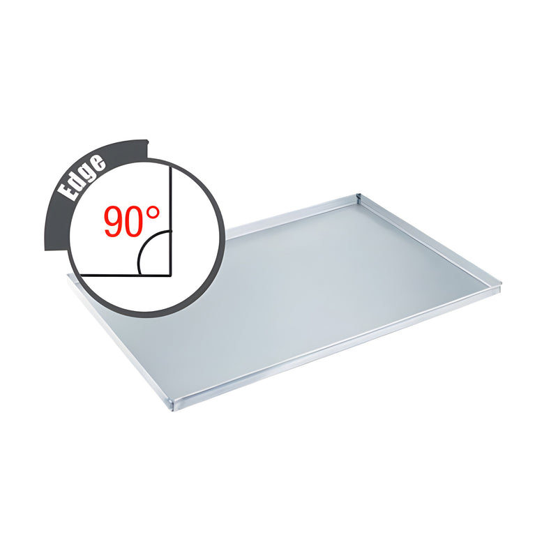 Baking Sheet 90° Non-Perforated, Aluminium