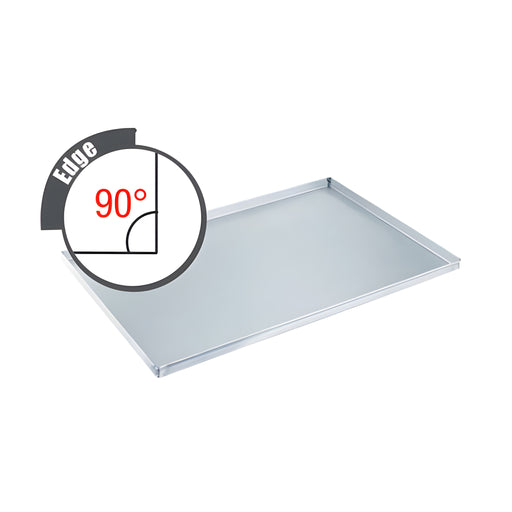 Baking Sheet 90° Non-Perforated, Aluminium