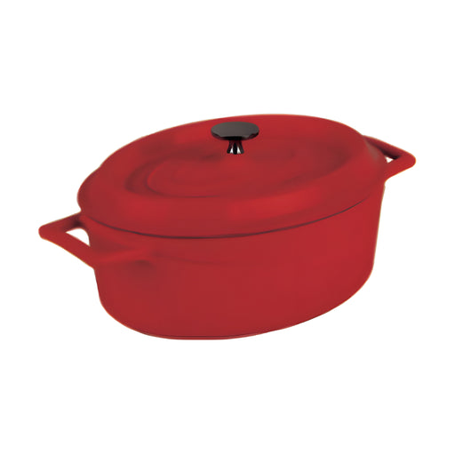 Mini Casserole Trendy Oval, Red Cast Iron