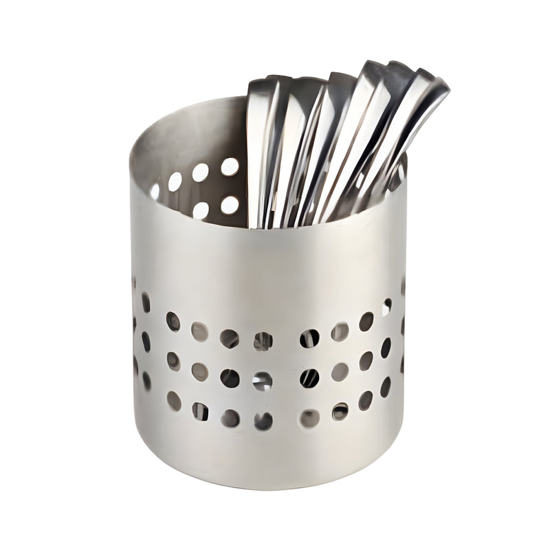 Perforated Cutlery Holder, Stainless Steel