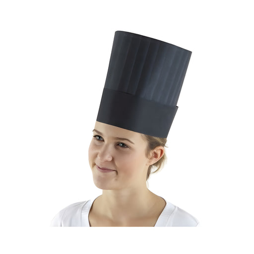 Disposable Adjustable Chef Hat, Black H21cm