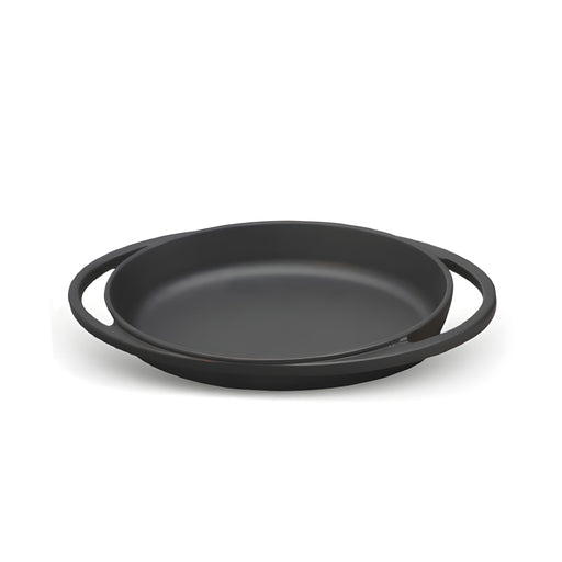 Cast Iron Oval Dish Small with 2 Handles, Black
