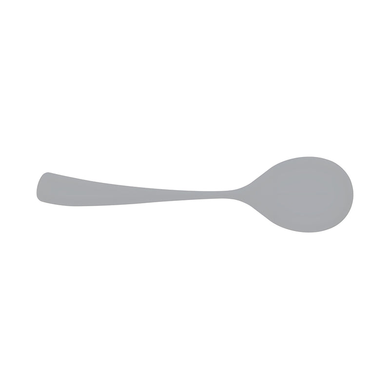 Larch Mirror Round Soup Spoon, Stainless Steel