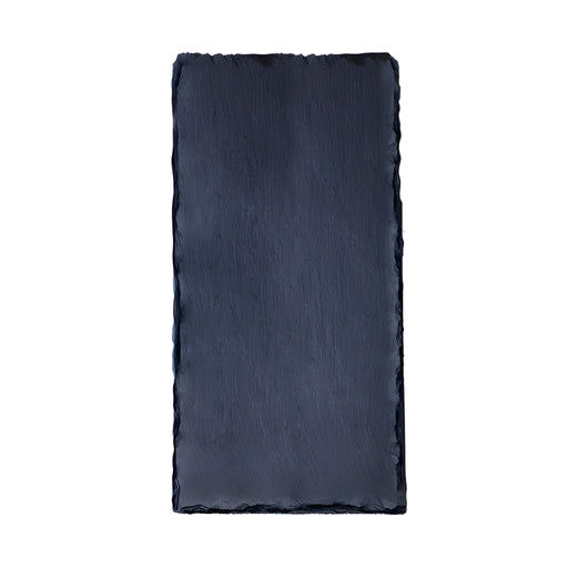 Natural Slate Rectangular Plate Small, Scalloped Edge