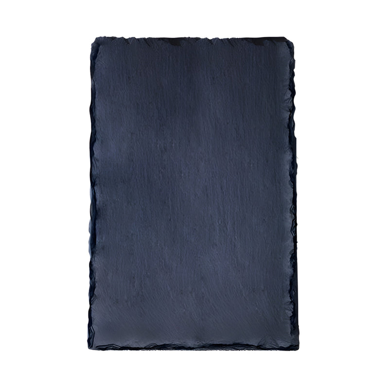 Natural Slate Rectangular Plate Large, Scalloped Edge