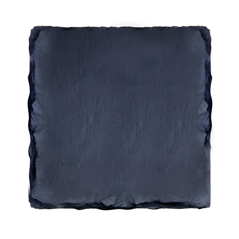 Natural Slate Square Plate Large, Scalloped Edge