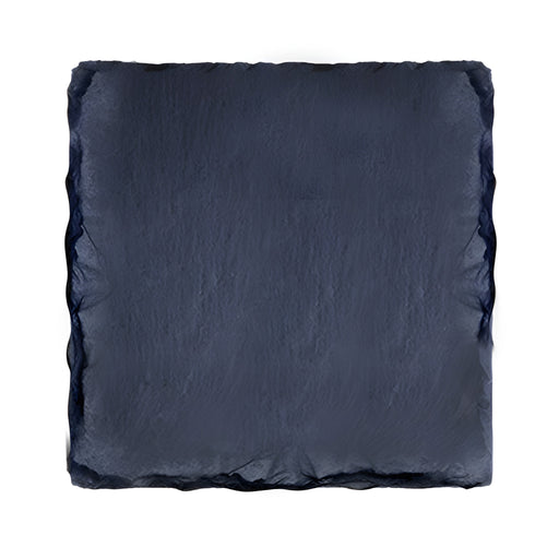 Natural Slate Square Plate Large, Scalloped Edge