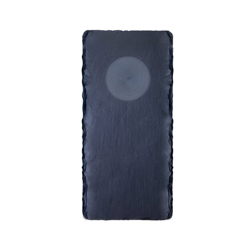 Natural Slate Rectangular Plate with Round Indent