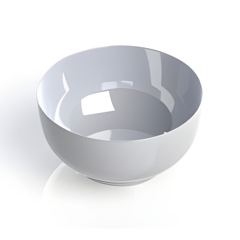 Style Round Bowl Small, White Porcelain