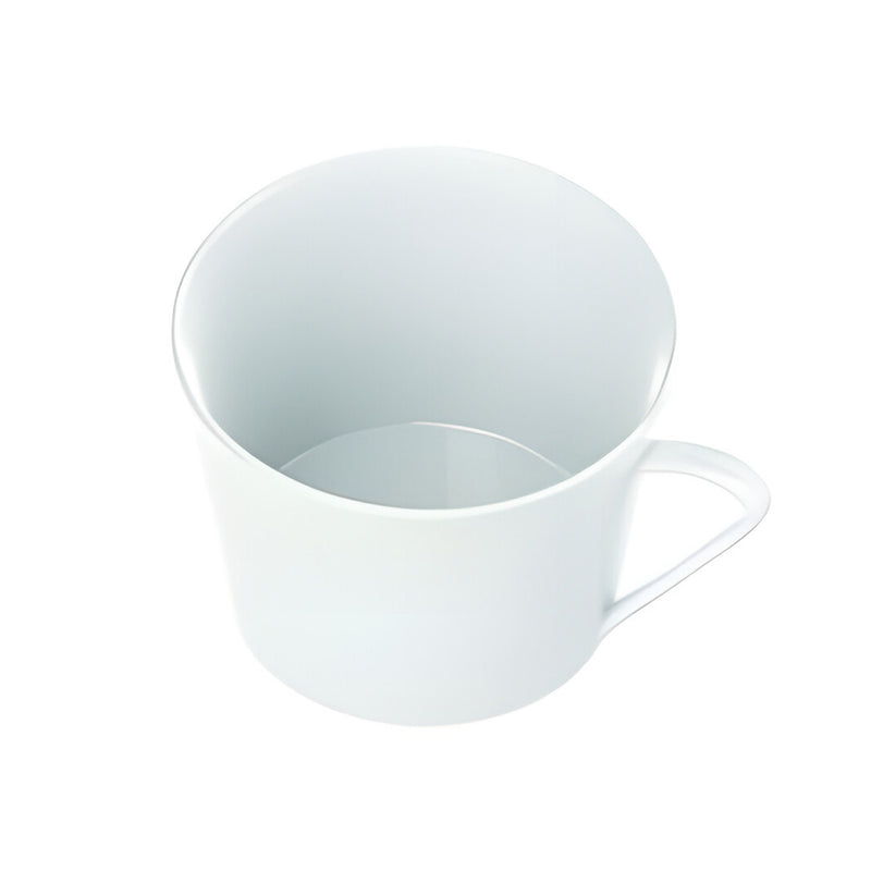 Style Round Breakfast Cup, White Porcelain
