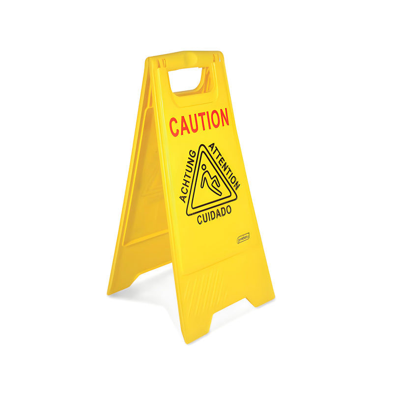Floor Safety Sign Arabic/English, Yellow