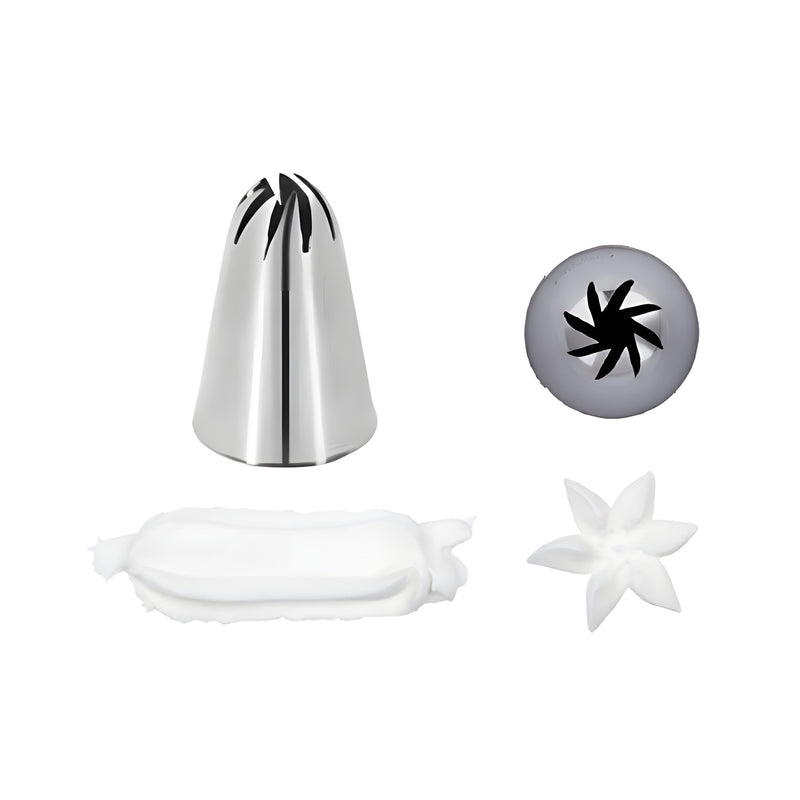 Rose Piping Tube Large, Stainless Steel