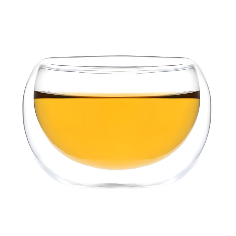 Round Double Wall Glass Bowl Small
