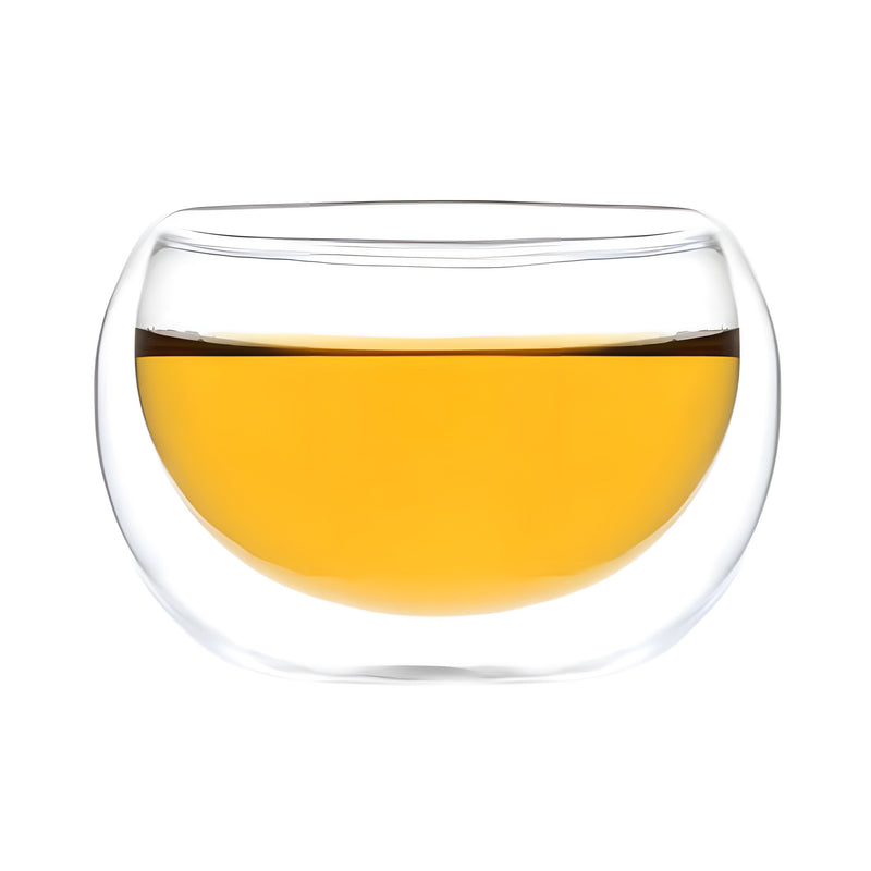 Round Double Wall Glass Bowl Large
