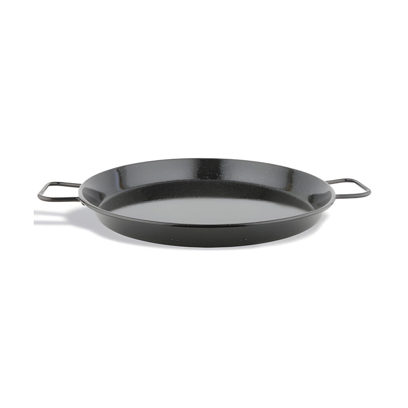 Mini Paella Pan Large, Black Enamelled Steel