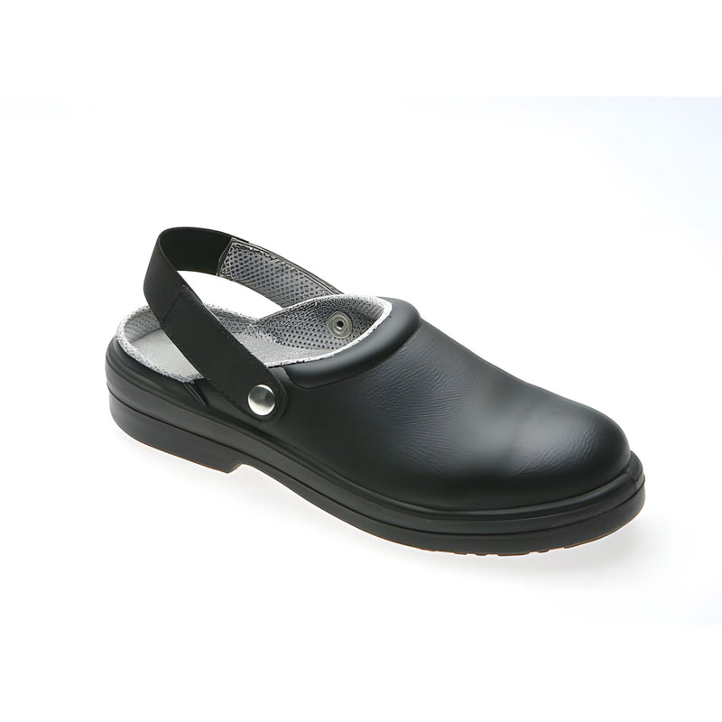 Silvo Black Safety Clog, Size 44