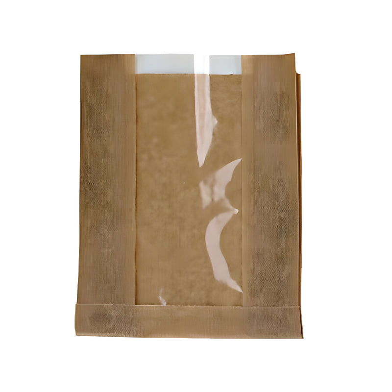 Kraft Bag with Window, Pack of 1000